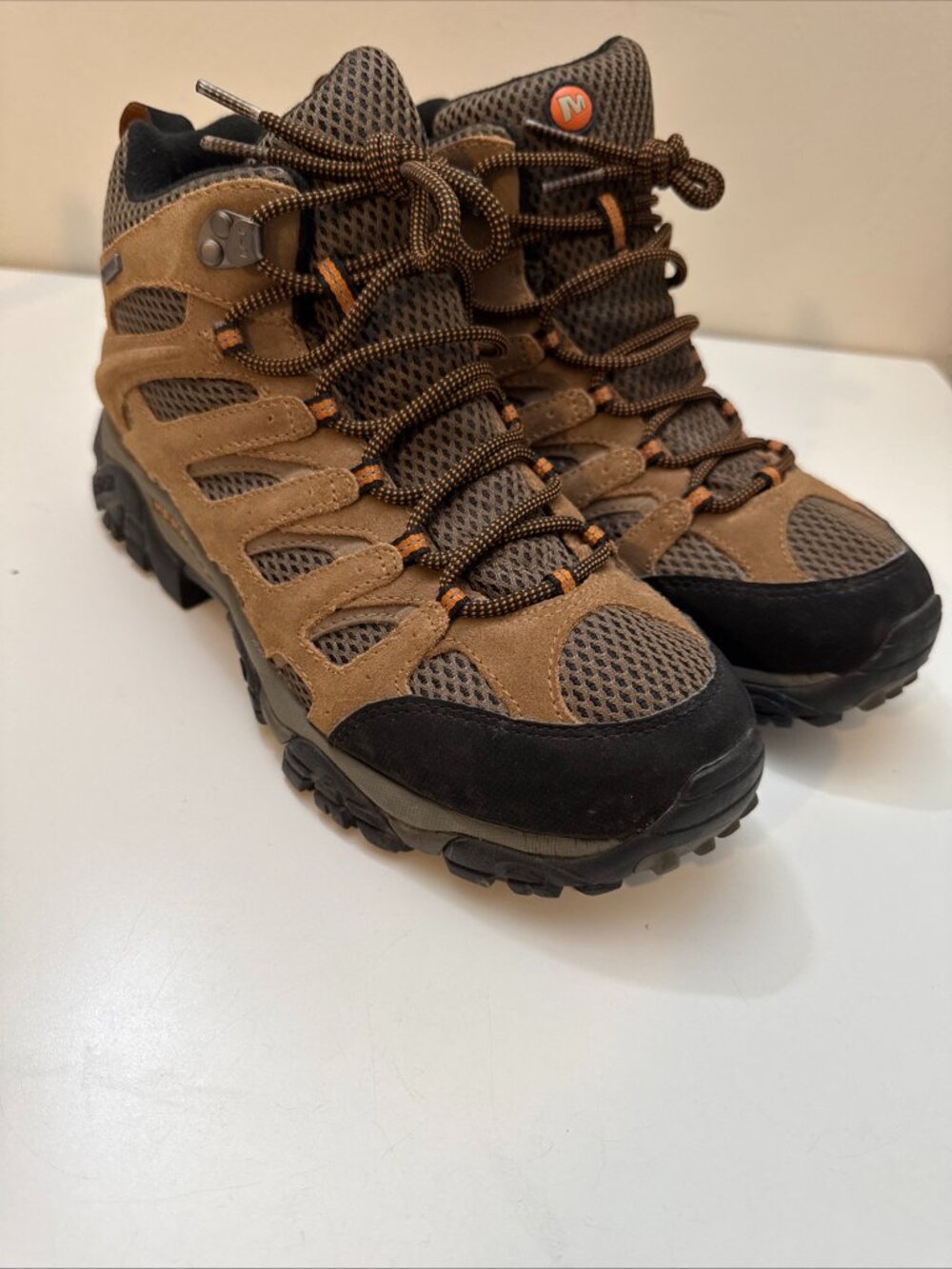 Merrell Moab 3 Men's Mid-Hiking Boots, Walnut, Size 9.5